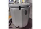 Portable round inflatable ice bath plunge tubs