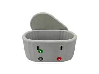 Portable inflatable ice bath tubs