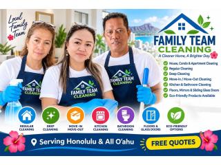 Family Team Cleaning – Honolulu & Oahu House Cleaning