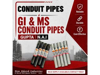 GUPTA & N.A.I. ISI Conduit Pipes | MS & GI Pipes for Electrical Projects