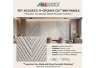 PET Acoustic V-Groove Panels | Acoustic Board India®
