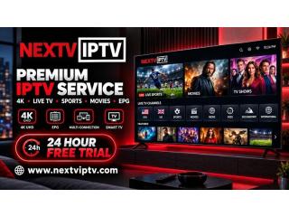 24-Hour IPTV Free Trial for Premium Streaming | NextVIPTV
