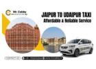 Book Jaipur to Udaipur Taxi Online with Mr. Cabby