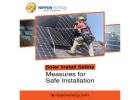 Solar Install Safety Measures for Safe Installation