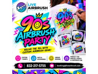 Bring Back the Fun With a 90s Airbrush Party