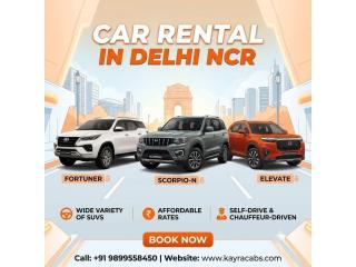 Car Rental in Delhi NCR – Comfortable Rides at Affordable Prices