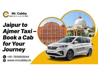 Book Jaipur to Ajmer Taxi Online with Mr. Cabby
