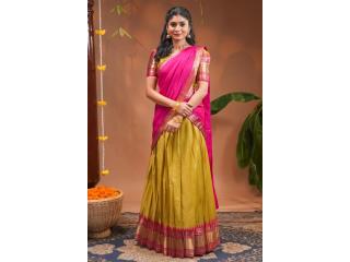 Where Can You Find Designer Silk Half Sarees for Women Online?