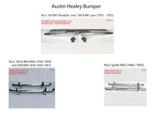 Austin Healey year 1953 to 1967 Bumper Parts for Classic by stainless steel new