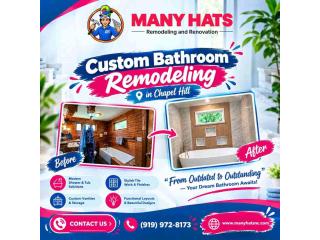 Custom Bathroom Remodeling in Chapel Hill