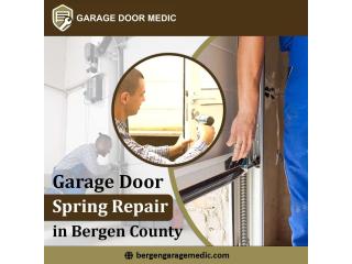 Garage door spring repair in Bergen County
