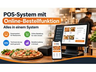 POS-System mit Online-Bestellfunktion Alles in einem System