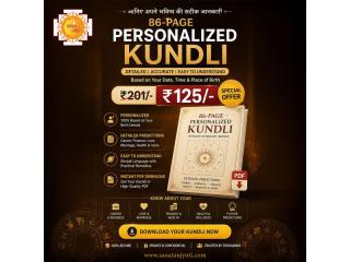 86-Page Detailed Janam Kundli Report – Just ₹125