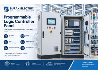PLC Automation Control Panel for Manufacturing Units
