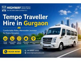Tempo Traveller Hire in Gurgaon for Family and Outstation Trips | Highwytravels