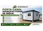 Porta Cabin manufacturer in India | Abuildtech