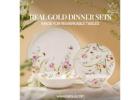 Real Gold Dinner Sets Made for Remarkable Tables