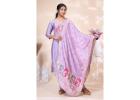 How Can I Style a Lavender Kurta Set with a Matching Dupatta?