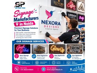 Signage Manufacturers in Noida for Business Display Needs