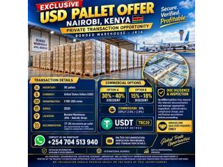 EXCLUSIVE USD PALLET OPPORTUNITY — NAIROBI, KENYA