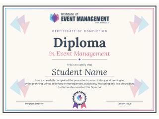 Diploma in Event Management – Turn Your Creativity into a Career with iemworld