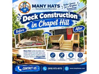 Deck Construction in Chapel Hill | Manyhats