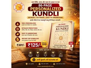 Unlock Your Birth Chart – Free Kundli Check & 86-Page PDF for ₹125