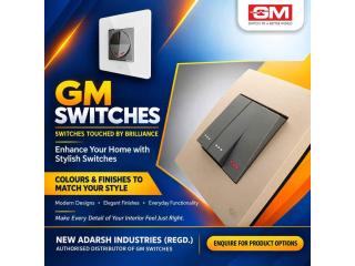 Explore Stylish GM Switches for Modern Homes, Offices and Commercial Spaces