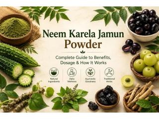 Ayurvedic Karela Jamun Powder with Neem – Pack of 2