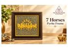 Shop 7 Horses Pyrite Frame Online at Best Price | The Stardust Studio