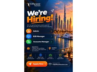 We’re Hiring in Dubai! | Efficient Tourism