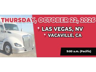 Truck Auctions in Las Vegas, NV / Vacaville, CA, Oct 2026