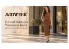 Formal Skirts for Women in India, Fitted & A-Line Office Work Styles | Midweek
