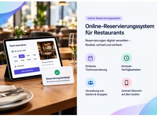 Online-Reservierungssystem für Restaurants Reservierungen digital verwalten
