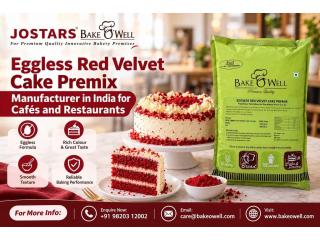 Eggless Red Velvet Cake Premix Manufacturer in India for Cafés and Restaurants