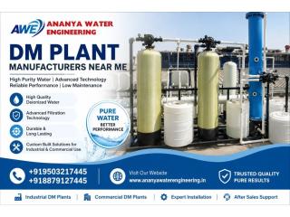 DM Plant Manufacturers in Mumbai | Ananya Water Engineering