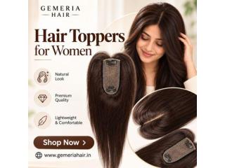Buy Natural Human Hair Toppers for Women Online