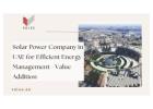 Solar Power Company in UAE for Efficient Energy Management - Value Addition