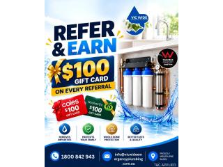 Refer & Earn $100 Gift Card with Vic Wide
