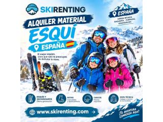 Encuentra el mejor alquiler material esquí España con Ski Renting