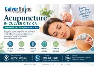 Acupuncture in Culver City, CA | Personalized Acupuncture Care