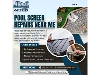 Pool Screen Repairs Near Me? Action Aluminum Screen Can Help