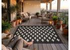 Boho Hallway Runner Rug | Black and White Kilim Rug