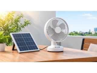 Solar Charging Table Fan – Convenient Cooling for Everyday Use