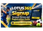  Lotus365 Signup – Account Access and Registration Guide