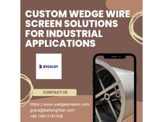 Custom Wedge Wire Screen Solutions for Industrial Applications