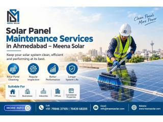 Solar Panel Maintenance Services in Ahmedabad – Meena Solar
