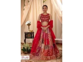 Alia Bhatt-Inspired Fuchsia Pink Banarasi Bridal Lehenga by Chinaya Banaras