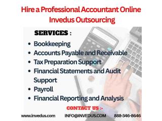 Hire a Professional Accountant Online | Invedus Outsourcing