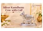 Buy Silver Kamdhenu Cow with Calf Online at Best Price 
